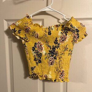 Rue 21 Yellow Crop Top